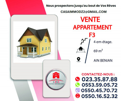 Sell Apartment F3 Alger Ain benian
