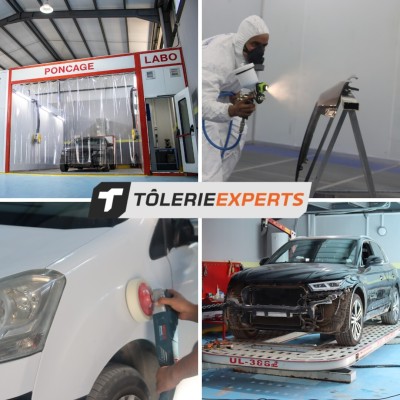 Tôlerie & Tôliers, Réparation Masticage ponçage & polissage