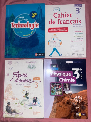 scolaire-parascolaire-vente-livre-programme-francais-3e-4am-college-hydra-alger-algerie