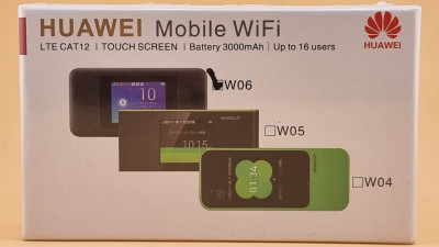  HUAWEI W06 - Modem Routeur 4G+ LTE CAT 12 - Batterie 3000 MAH - J'usqua 16 Utilisateurs