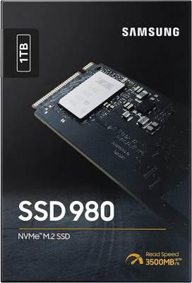 Samsung SSD 980 M.2 PCIe NVMe 1 To - 3,500 Mo/s - M.2 2280 - PCIe 3.0 x4 - MZ-V8V1T0BW