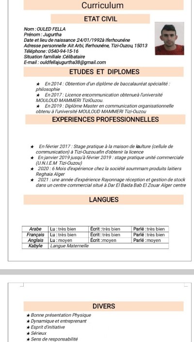 سياحة-و-تذوق-الطعام-cherche-un-travail-إيفرحونن-تيزي-وزو-الجزائر