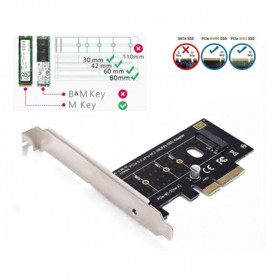 CARTE PCI-EXPRES TO SSD M2
