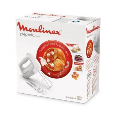 Moulinex Batteur Electrique À Main Prep"Mix" - 450W - 5 Vitesse-HM450b10