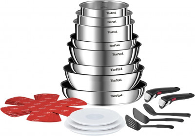 robots-de-cuisine-tefal-ingenio-batterie-20-pieces-poeles-casseroles-2-poignees-amovibles-induction-ain-naadja-alger-algerie