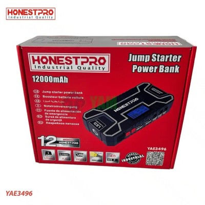 Booster Chargeur De Batterie 12000mAh Honestpro Ref: YAE3496