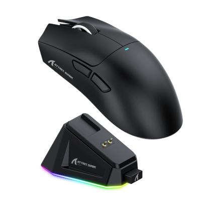 SOURIS ATTACK SHARK X11 BLACK GAMING MOUSE WITH CHARGING DOCK