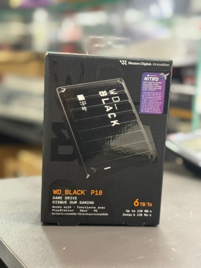 WD_BLACK P10 /6TB - Disque Dur Externe USB 3.2 - Noir 