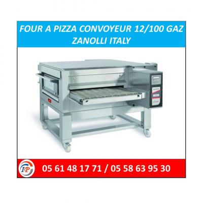 FOUR A PIZZA CONVOYEUR 12/100 GAZ ZANOLLI ITALY  