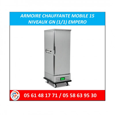 ARMOIRE CHAUFFANTE MOBILE 15 NIVEAUX GN 1/1 EMPERO TURQUIE 
