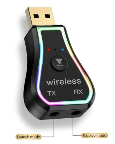 transmetteur récepteur 3en1 RGB , 3.5mm, AUX USB, adaptateur sans fil pour TV PC voiture.