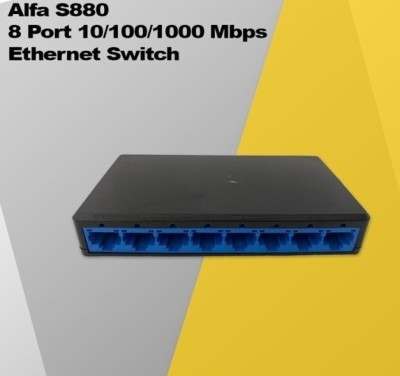 Commutateur Ethernet S880 8 ports 10/100/1000 Mbps 