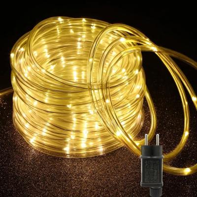 Guirlande lumineuse LED en tube 10M 200 LED Warm White Avec adaptateur secteur (inclus)