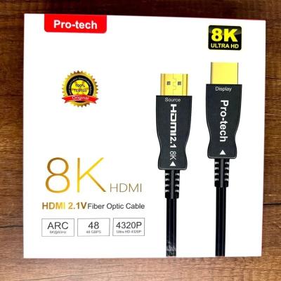 CABLE HDMI PRO-TECH 8K 2.1V 4320P 1.5M/3M/10M/(20M/30M/40M/50M)FIBRE OPIQUE
