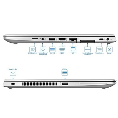 LAPTOP HP ELITEBOOK 840 I5 8 EME 8GB SSD 256 14"