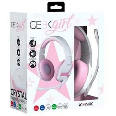 CASQUE KONIX GEEK GIRL GAMING Switch/pc/ps5/xbox/Smartphone