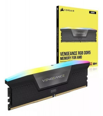 RAM RAM CORSAIR 32GO 2X16GO 6000MHZ VENGEANCE RGB DDR5 POUR AMD