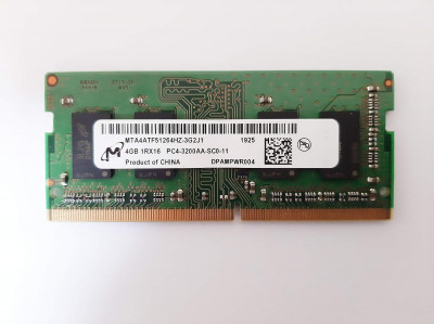 RAM PC PORTABLE MICRON 4GO 3200MHZ DDR4 