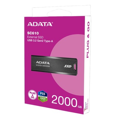 SSD EXTERNE ADATA 2TO SC610 USB3.2 TYPE A