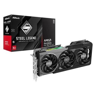 CARTE GRAPHIQUE ASROCK AMD RADEON RX 9070 XT STEEL LEGEND 16GO