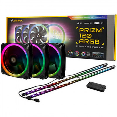 PACK VENTILO ANTEC PRIZM 120 ARGB 3+2+C