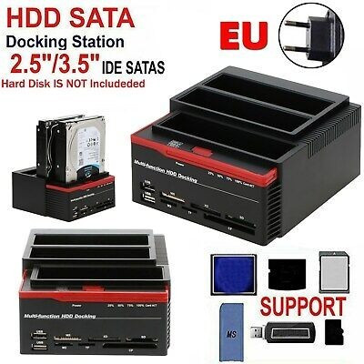 DOCKING STATION D'ACCUEIL HDD 2.5" 3.5" ALL IN ONE 893U3 USB 3.0 + LECTEUR DE CARTE 