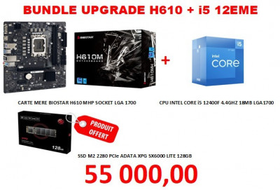 Kllisre Desktop H610 Carte mère LGA 1700 Support Intel Core i3