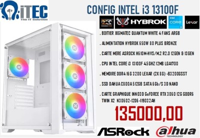 CONFIG i3 13100F H610 16G SSD 512 3060 12G