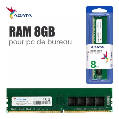 MEMOIRE ADATA 8G DDR4 2666 PC4-21300 U