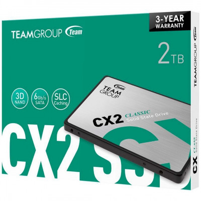 TEAMGROUP CX2 2.5 SSD 2TB MDL T253X6002T0C101 SATA 6Gb/s