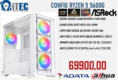 CONFIG R5 5600G A520 16G SSD 512GB