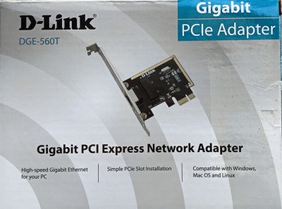 Carte Réseau 10/100/1000Mbps PCI Express (Gigabit PCI Express Network Adapter  DGE-560T)
