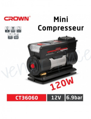 Mini Compresseur De Voiture 250W 12V 7BAR Double Piston CT36036