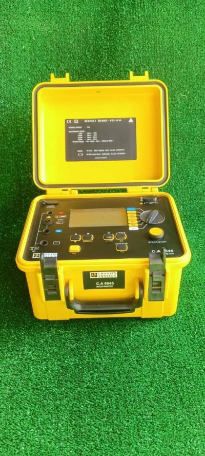 megohmmetre - 5 KV Testeur Contrôleur de résistance d'isolement chauvin Arnoux c.a 6545