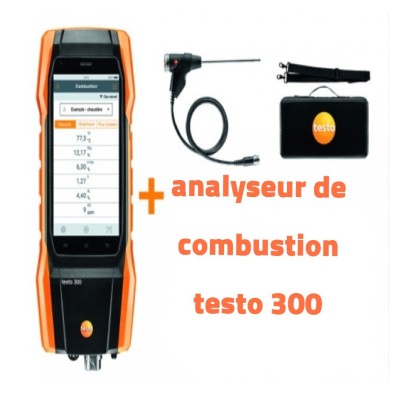 Analyseur de combustion professionnel Testo 300