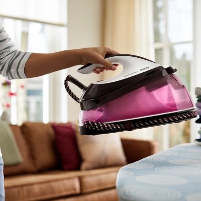 Centrale vapeur fermeture automatique - semelle SteamGlide  2400 Watt Compact GC7842/40  6,5 bar