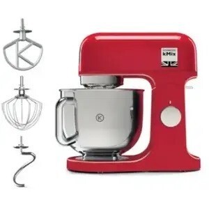 Kenwood petrin Robot pâtissier Kmix KMX750AR rouge - 1000w - 5L- 3 accessoires