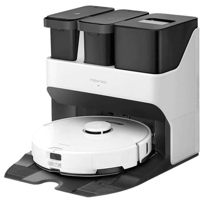 Robot Aspirateur Laveur avec Station roborock S7 Max Ultra  5500Pa 180 min autonomie blanc