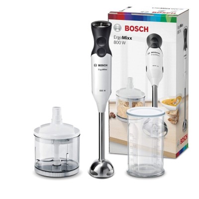 BOSCH bras mixeur  800w - 2 accessoire -vitesse 12, MS6CA4150 blanc