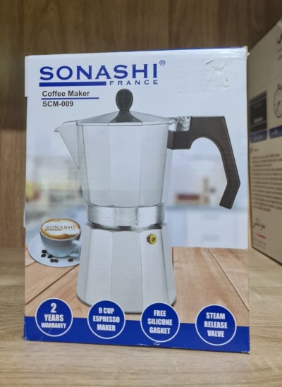 Mini Cafetière Espresso Capacité De 9 Tasses SONASHI SCM-009