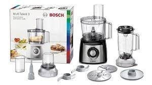 Bosch Robot de cuisine MultiTalent 3 Plus Noir 900 watts  2.3 litres -8 ACCESSOIRES MCM3PM386