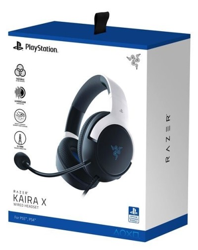  razer Kaira X Playstation - Casque Gaming Filaire (Haut-parleurs 50mm, Microphone Cardioïde )