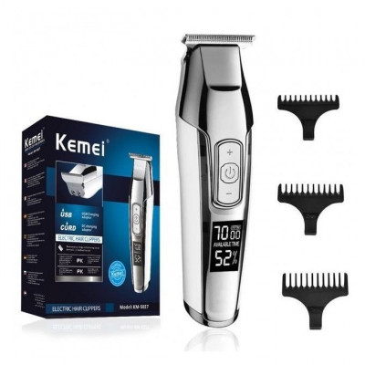 rasage-et-epilation-kemei-5027-kit-tondeuses-a-cheveux-rechargeable-pour-hommes-noir-طقم-أدوات-قص-الشعر-el-biar-alger-algerie