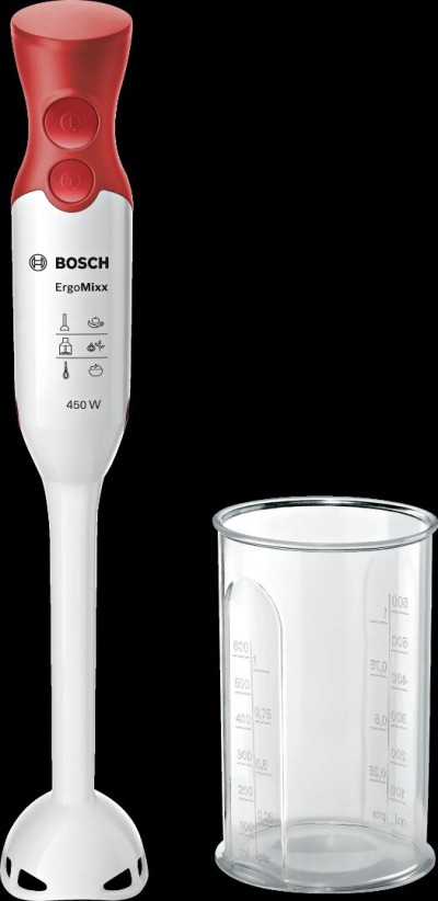 Mixeur plongeant Bosch - MSM64010 - 450 watts, Blanc