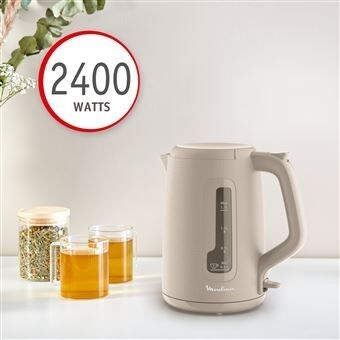 Bouilloire electrique Moulinex by2mob10 Morning 1.7 L Gris chaud-2400w