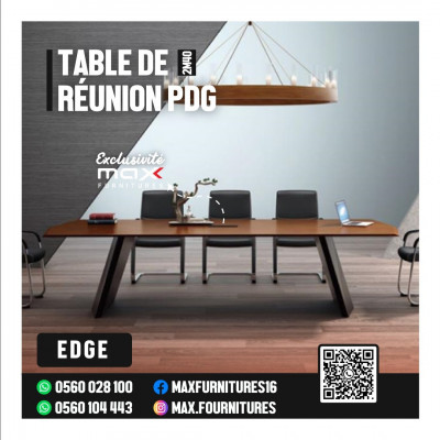 TABLE DE RÉUNION PDG - VIP - IMPORTATION - EDGE - 2,40M - 3,20M
