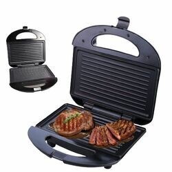 Sonashi Panineuse Mini & Grill A 2 Tranches - Sgt-853 - Noir & Silver
