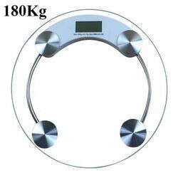 ميزان شخصي دائري رقمي -180 كجم - شاشة LCD عالية الدقة pèse-personne rond