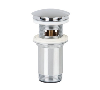 BONDE LAVABO POUSSOIR INOX