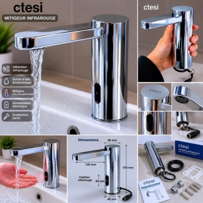 آخر-mitigeur-lavabo-infrarouge-ctesi-بئر-الجير-وهران-الجزائر